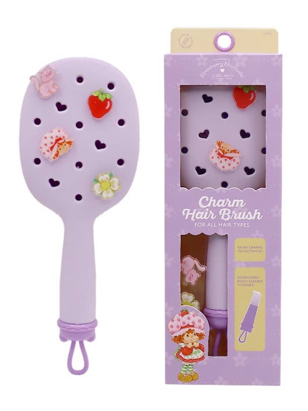 Celavi Charm Hair Brush strawberry shortcake
